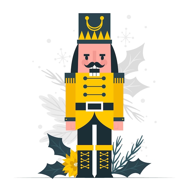 Free vector nutcracker concept illustration