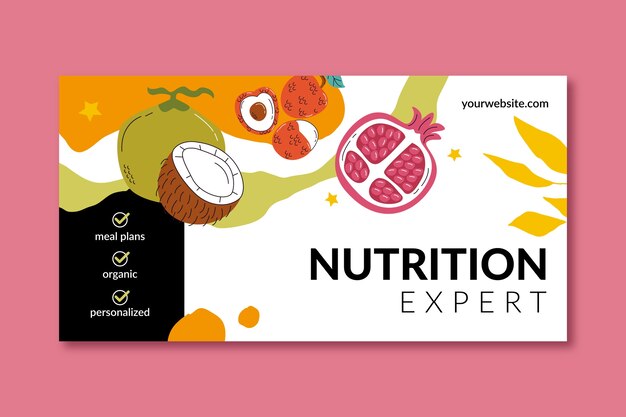 Nutritionist aid banner template