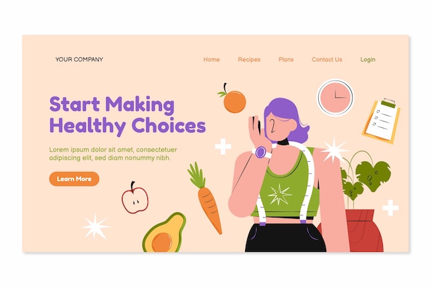 Nutritionist template design