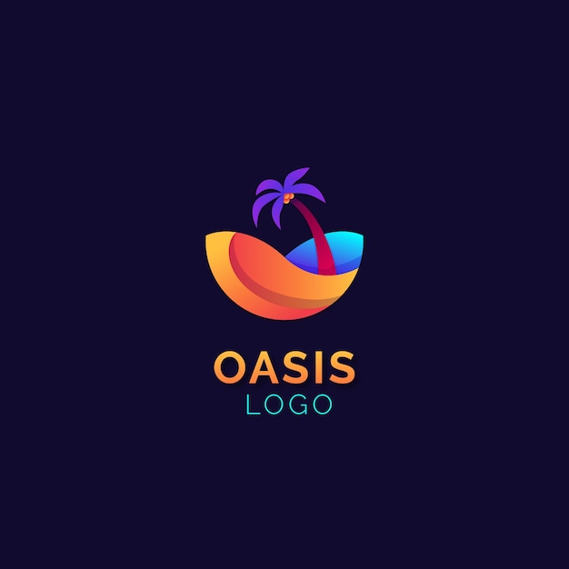 Modello di logo dell'oasi