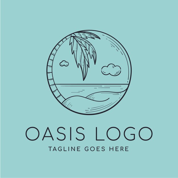 Oasis logo template