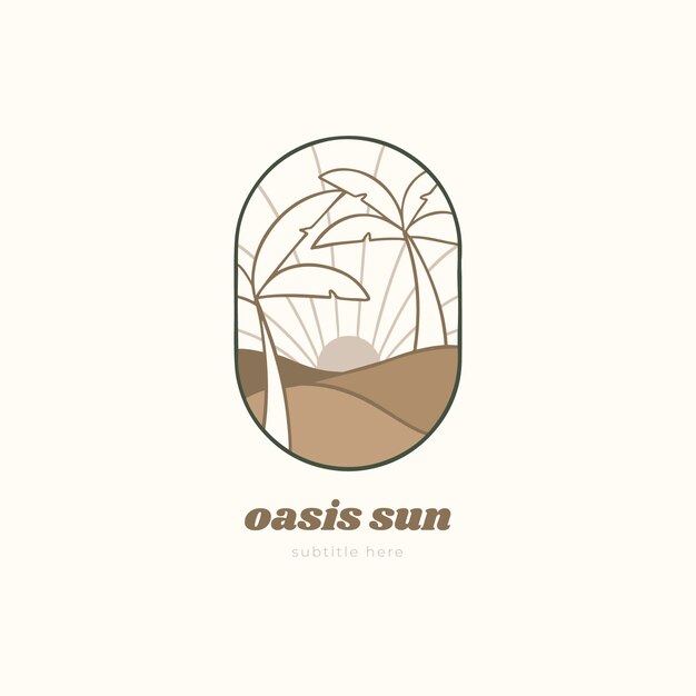 Oasis logo template