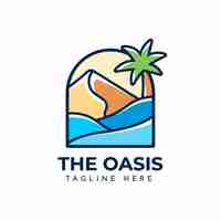 Free vector oasis logo template