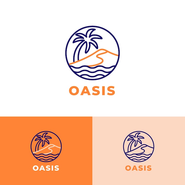 Oasis logo template