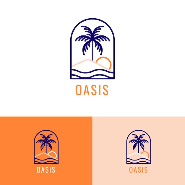 Oasis logo template