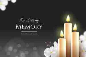 Free vector obituary background design