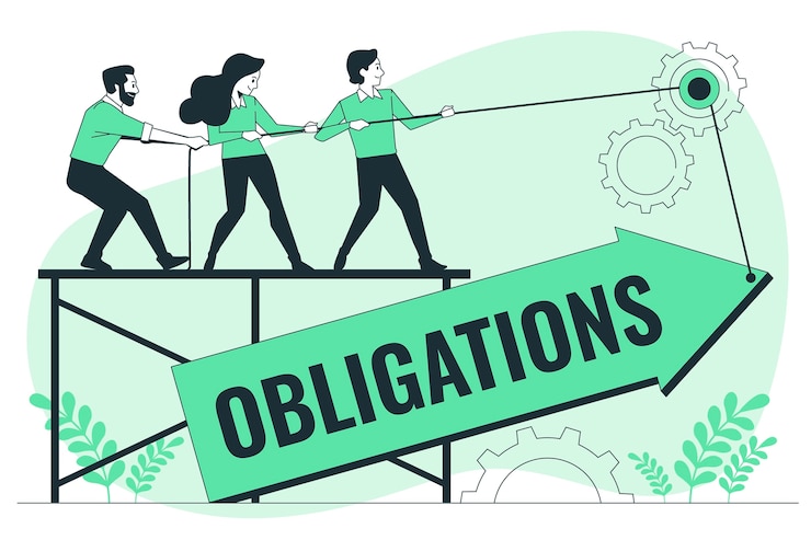 Free Vector obligations  concept illustration