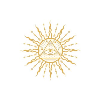 Оккультный эзотерический символ египетского всевидящего ока