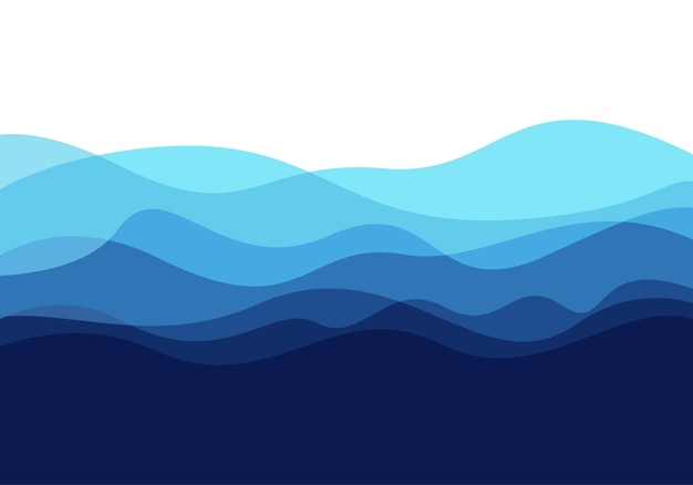 Ocean sea blue wave with ripples background