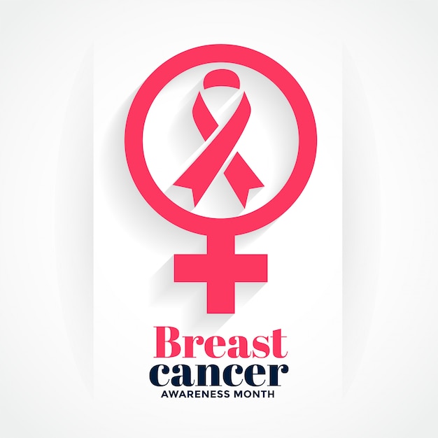 Free vector october month of breast cancer awareness month