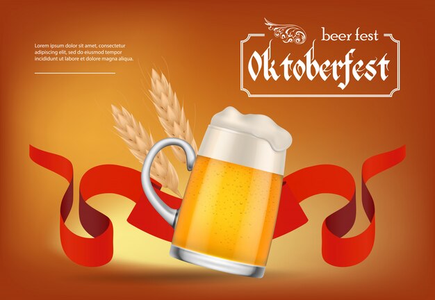 Octoberfest beer fest poster design