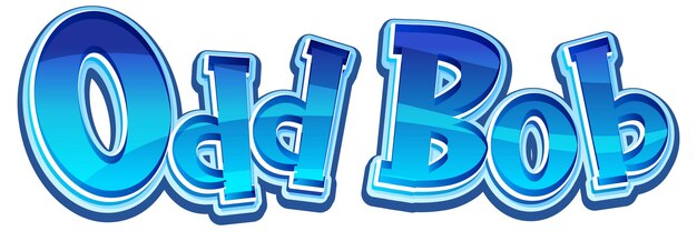 Odd Bob logo text design