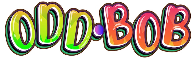 Odd Bob word logo on white background