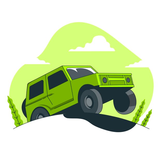 Off road concept illustration