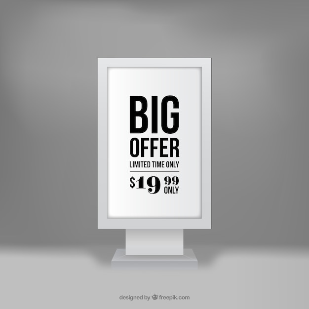 Free vector offer banner