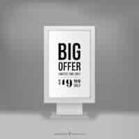 Free vector offer banner