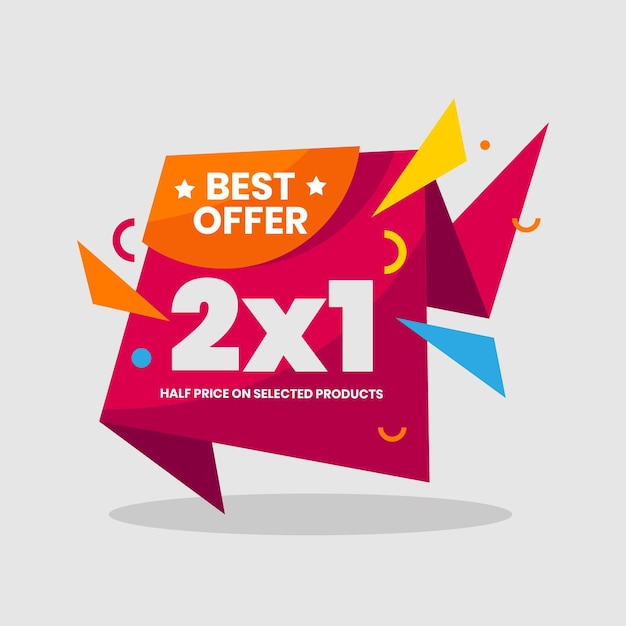 Free vector offer promotion banner