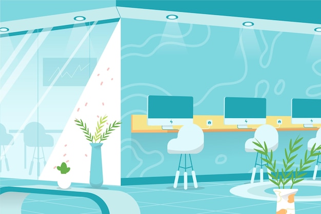 office background for video conference