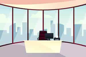 Free vector office background for video conferencing