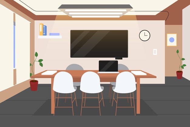 Office background for video conferencing