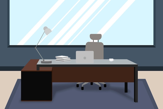 Free vector office - background for video conferencing