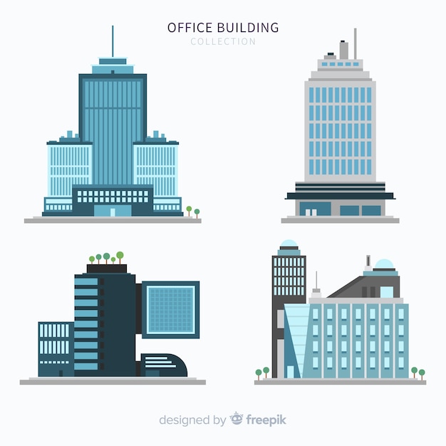 Free vector office building collectio