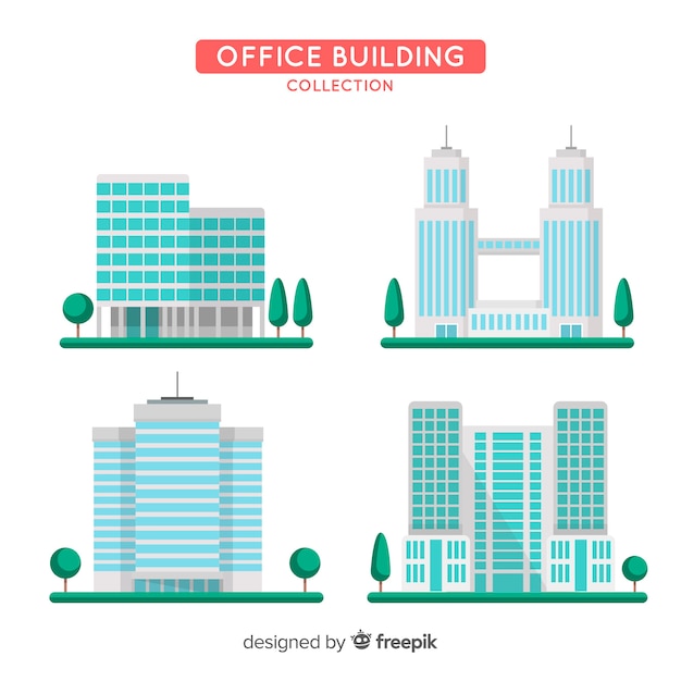 Free vector office building collection