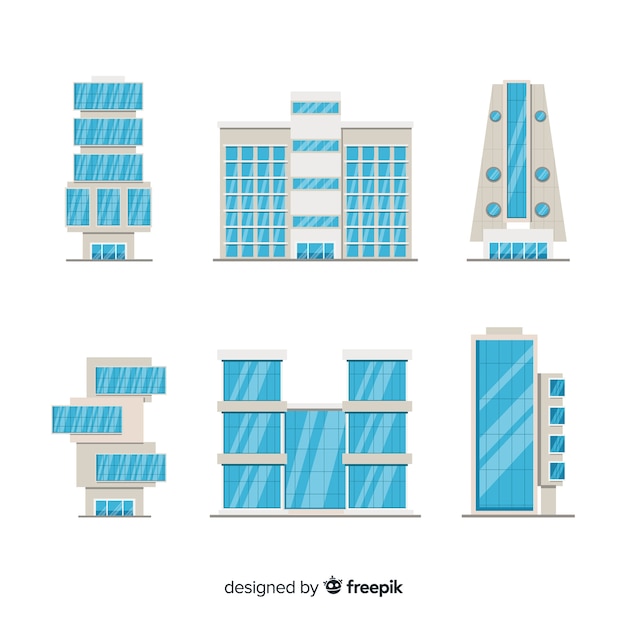 Free vector office building collection