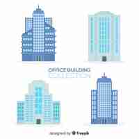 Vettore gratuito office building pack