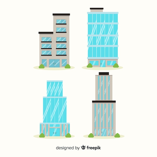 Free vector office building pack