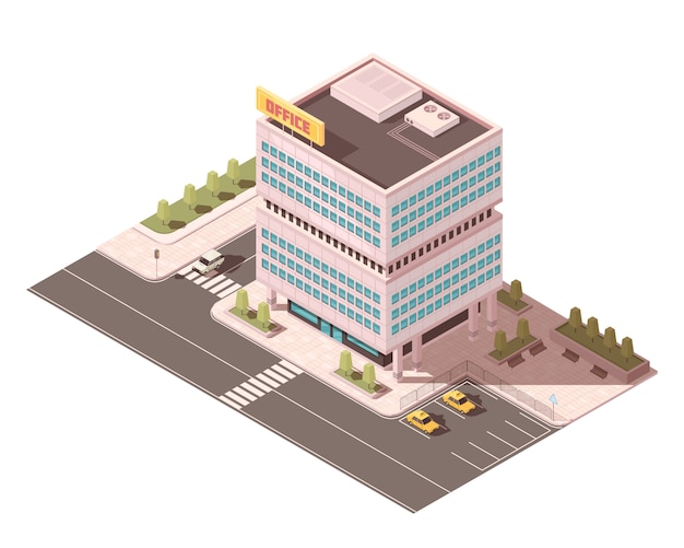 Free vector office building