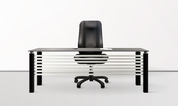 Office interior monochrome background with modern furniture