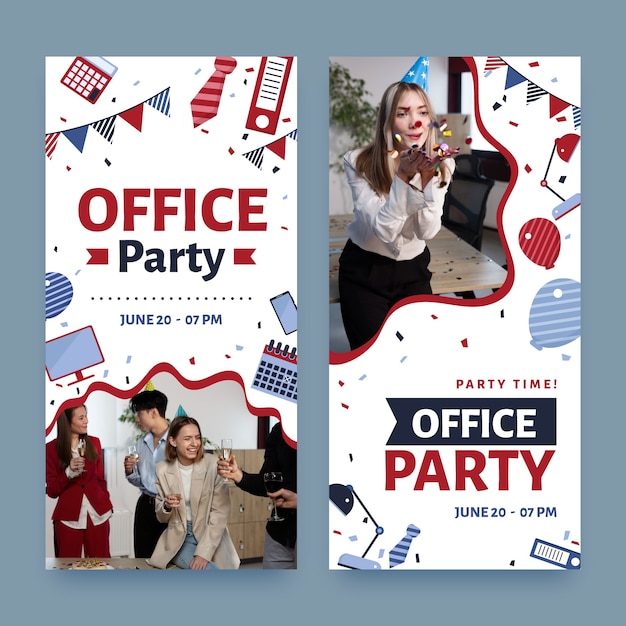 Office party template design