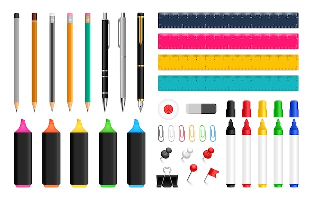 드로잉 및 필기용 사무용품 펜 연필 및 컬러 마커