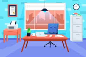 Free vector office wallpaper for video conferencing