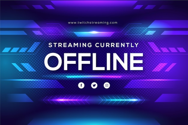 Offline twitch banner template