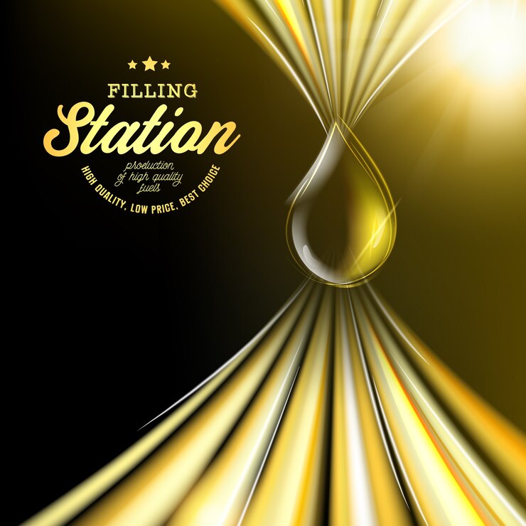 Free Vector oil drop over black surface.