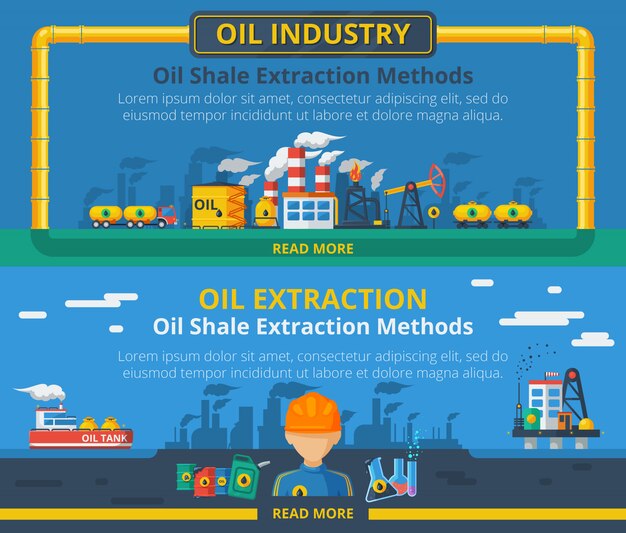 Набор баннеров для нефтяной промышленности