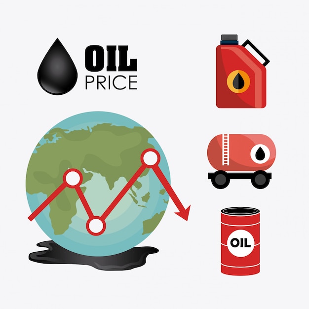 Бесплатное векторное изображение Проектирование нефтяной промышленности.