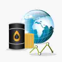 Free vector oil industry design.