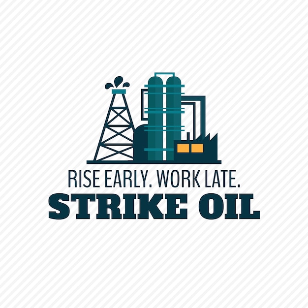 Oil industry poster