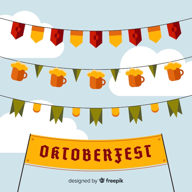 Free vector oktoberfest background