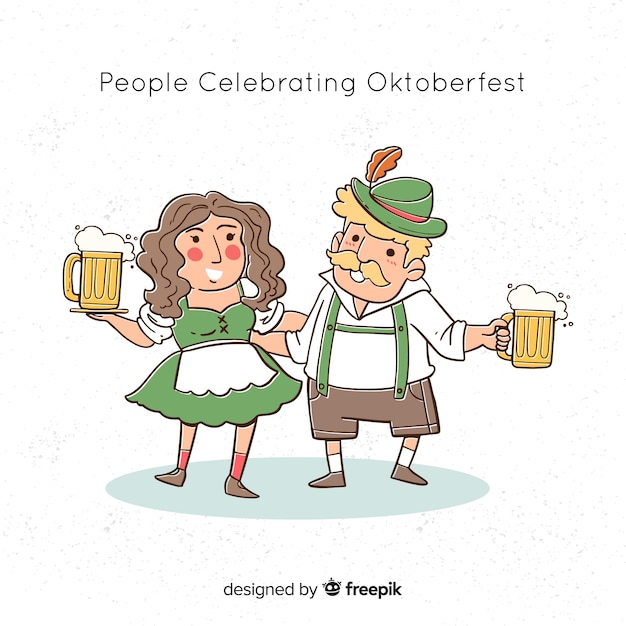 Free vector oktoberfest background