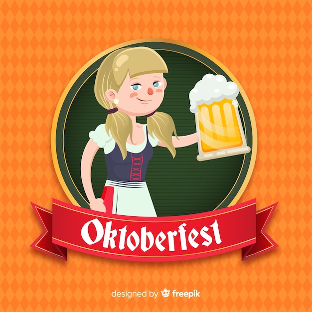 Free vector oktoberfest background