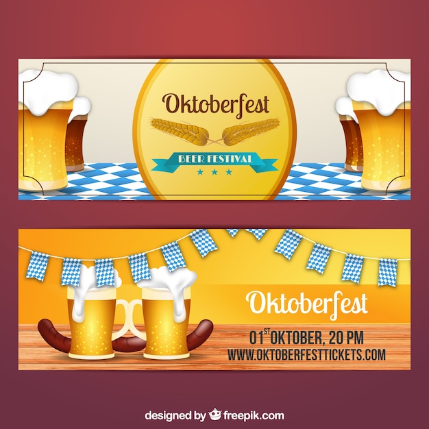 Modello banner oktoberfest