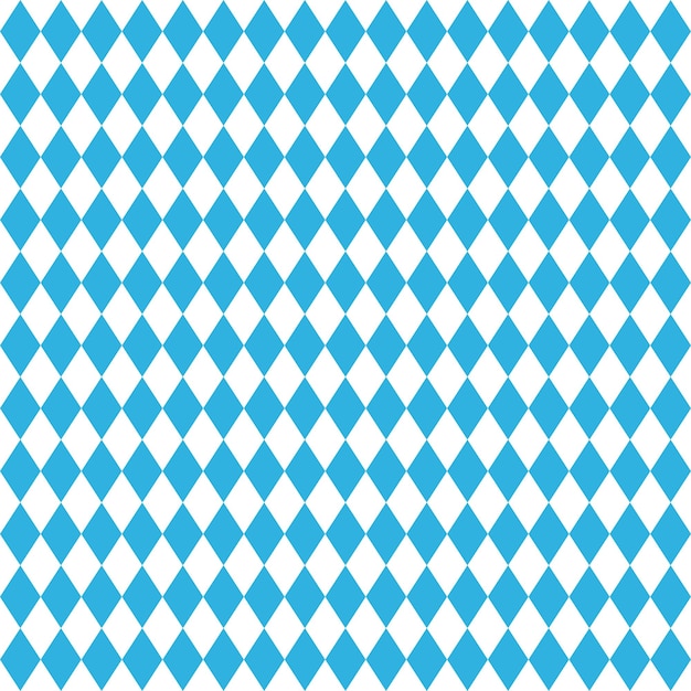 オクトーバーフェスト青のシームレスな菱形の背景ベクトル図