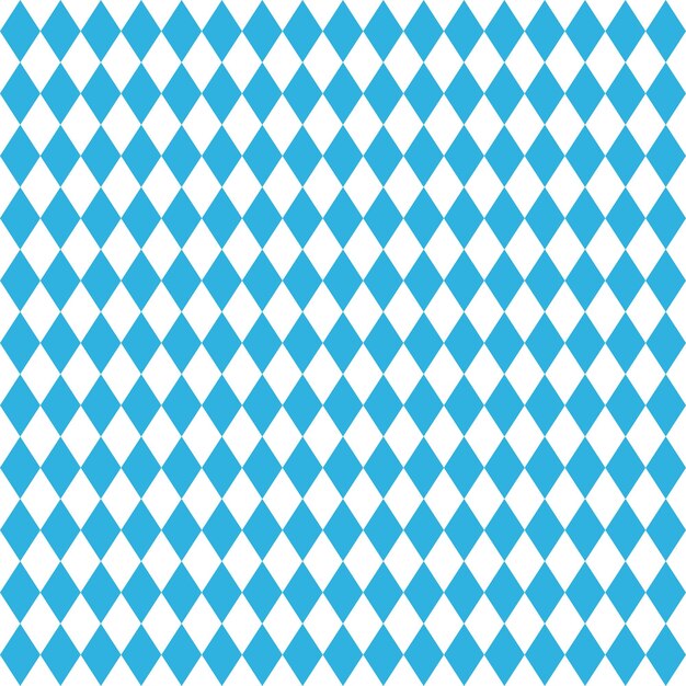 オクトーバーフェスト青のシームレスな菱形の背景ベクトル図