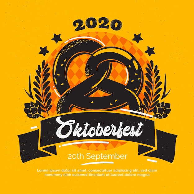 Free vector oktoberfest celebration flat design