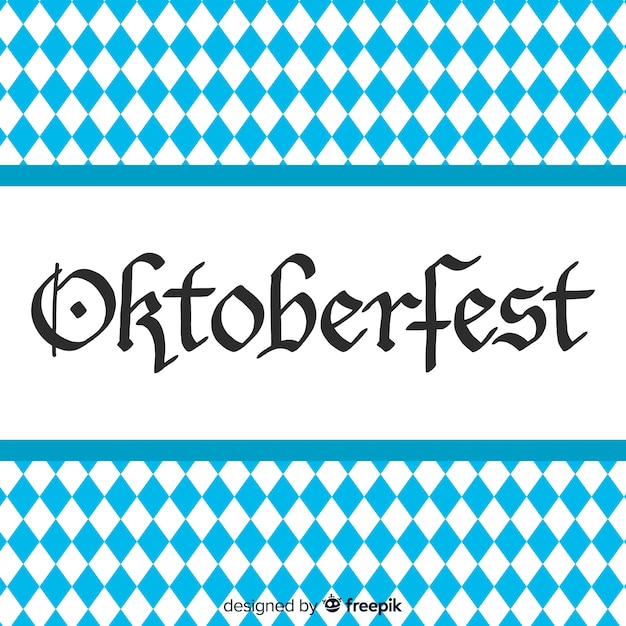 Concetto di oktoberfest con sfondo di scritte