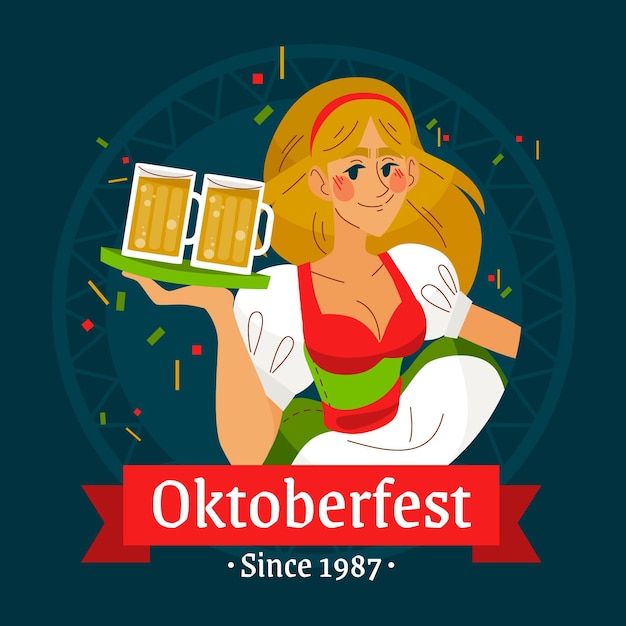 Free vector oktoberfest event design